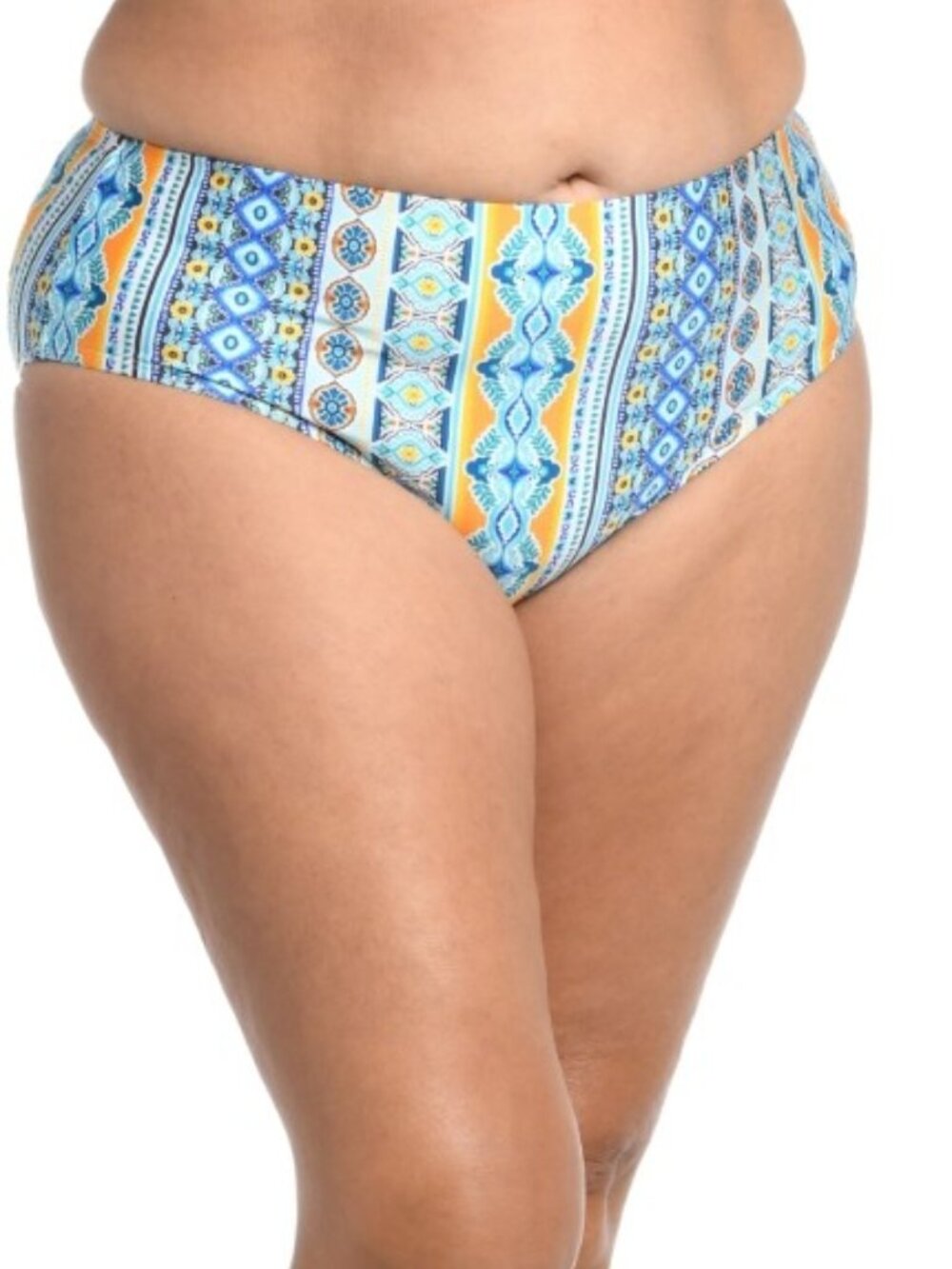 NWT La Blanca Women's Plus Paisley UPF 50+ Tummy Control Swim Bottom 22W $61
